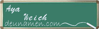 Aya Weich Visitenkarte